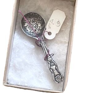 Sterling silver spoon brooch
